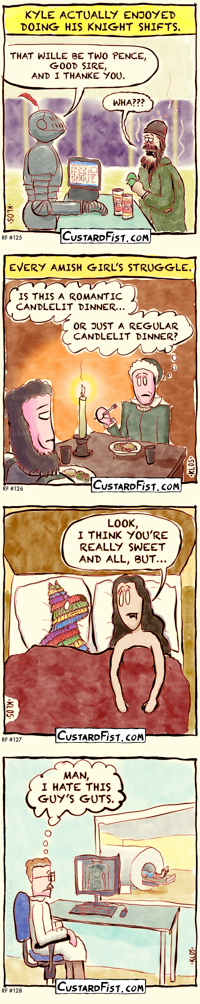 - - - This is a one panel comic - - -

An MRI tech has just made a scan of a patient and quietly thinks to himself: “MAN, I HATE THIS GUY’S GUTS.”